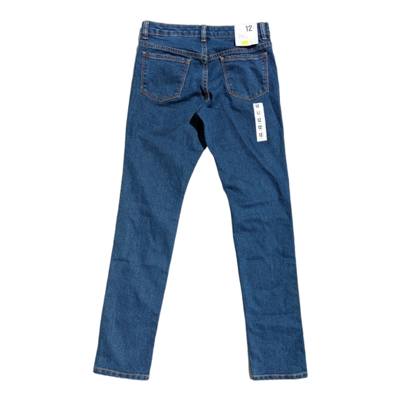 Crazy 8 Girls size 12 Regular Skinny Blue Jean - Picture 3 of 6